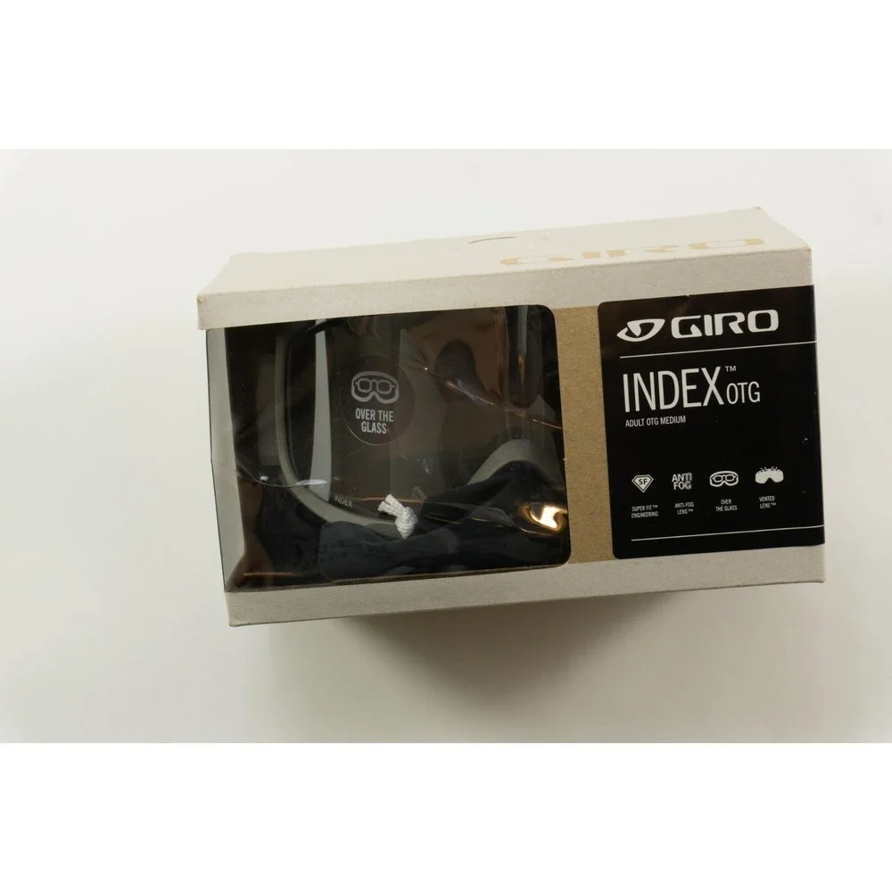 New GIRO Index Over the Glasses Goggles Titanium Frame Rose Silver Lens Medium